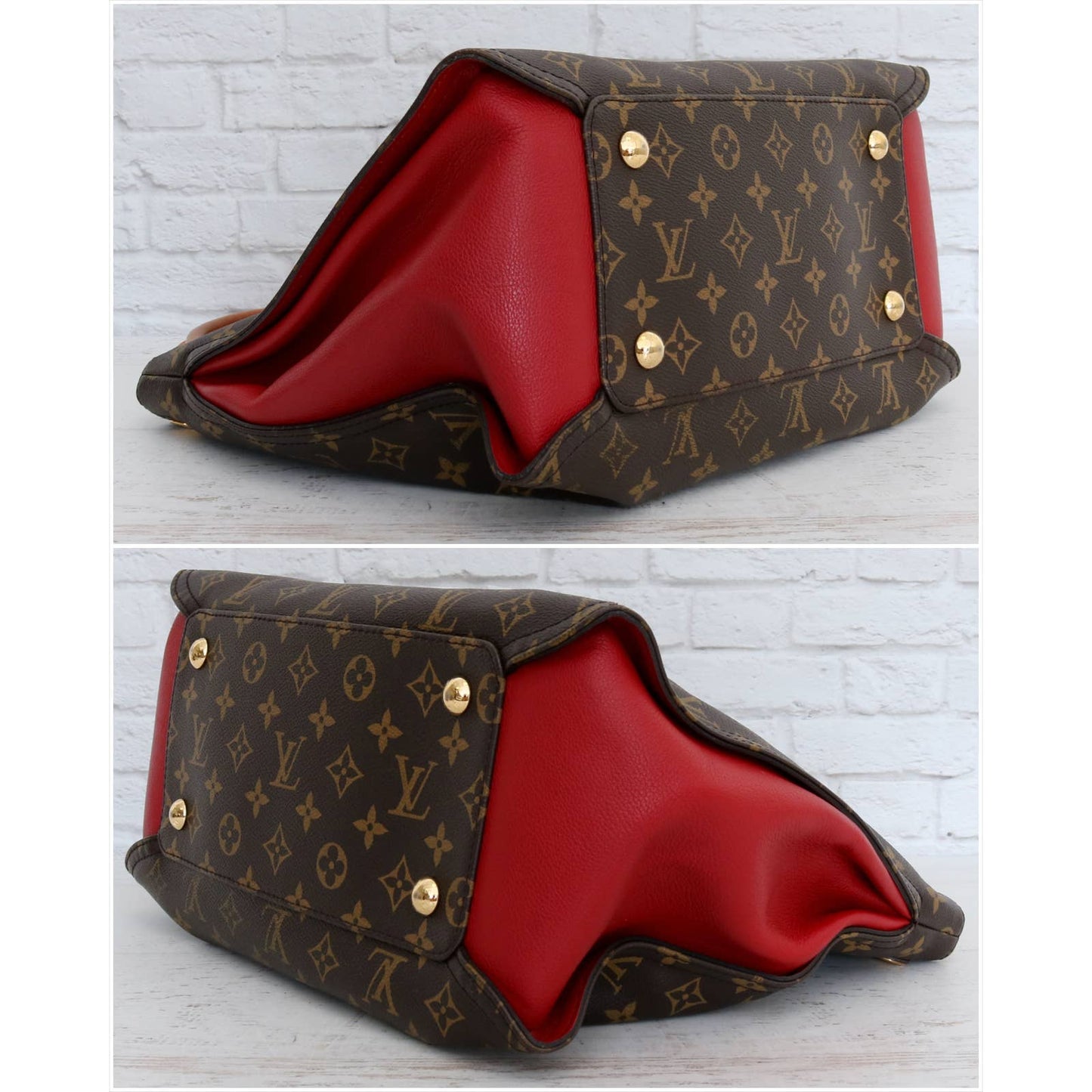 Louis Vuitton Gaia Hobo Red Monogram Shoulder Bag