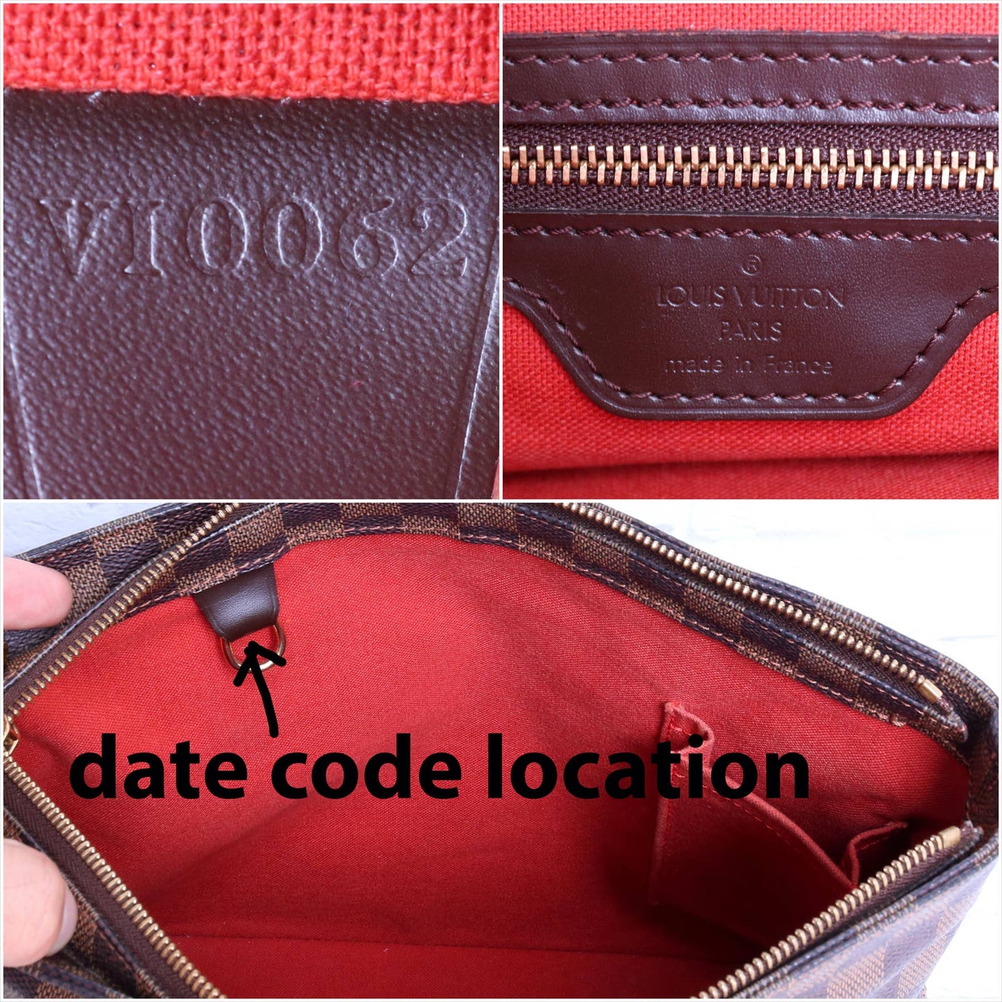 Louis Vuitton Cabas Piano Damier Ebene Tote