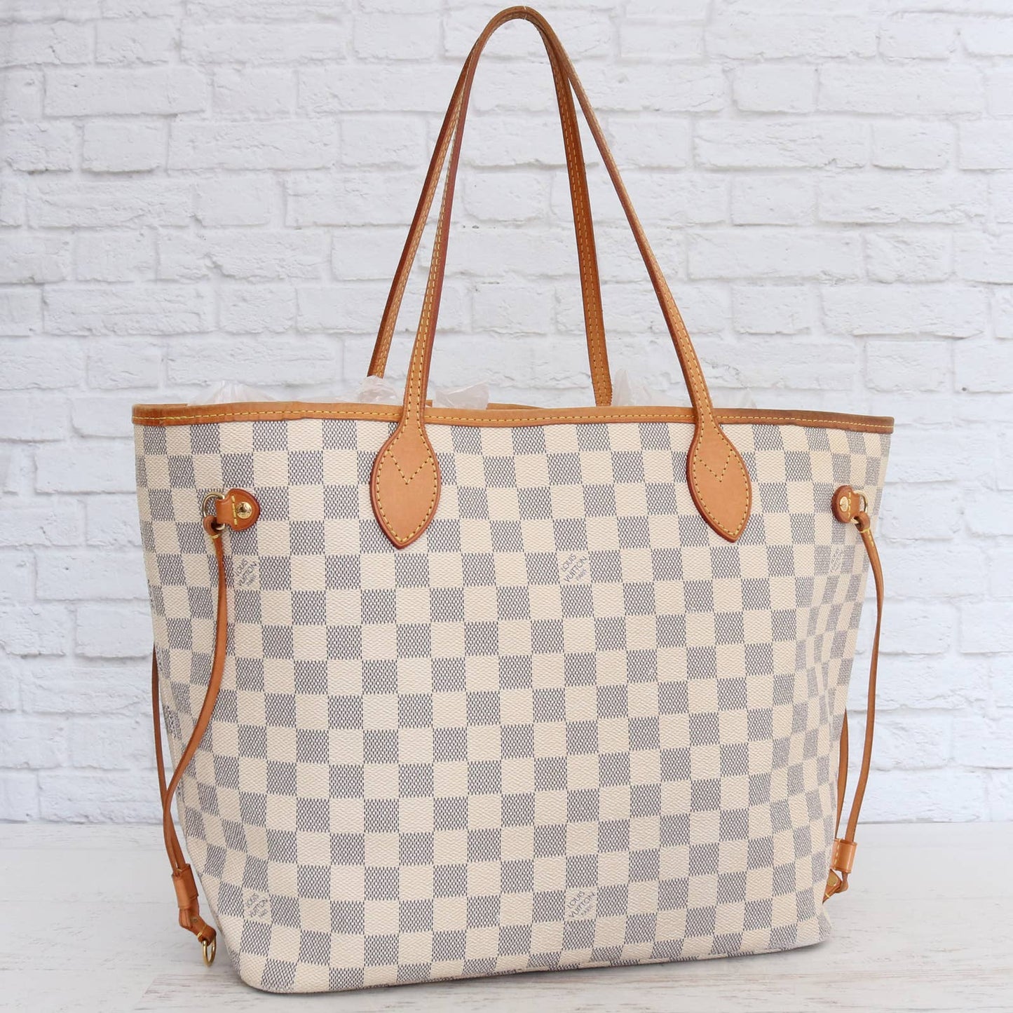 Louis Vuitton Neverfull MM Damier Azur Tote