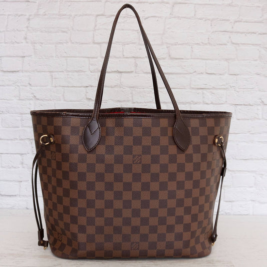 Louis Vuitton Neverfull MM Damier Ebene Cherry Tote