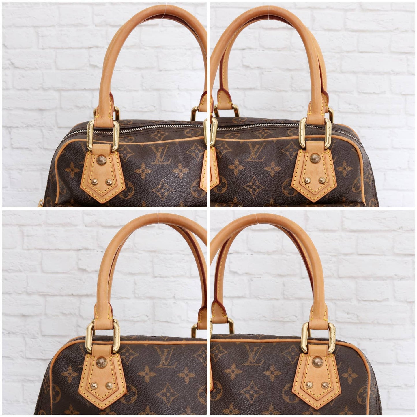 Louis Vuitton Manhattan PM Satchel Monogram Tote