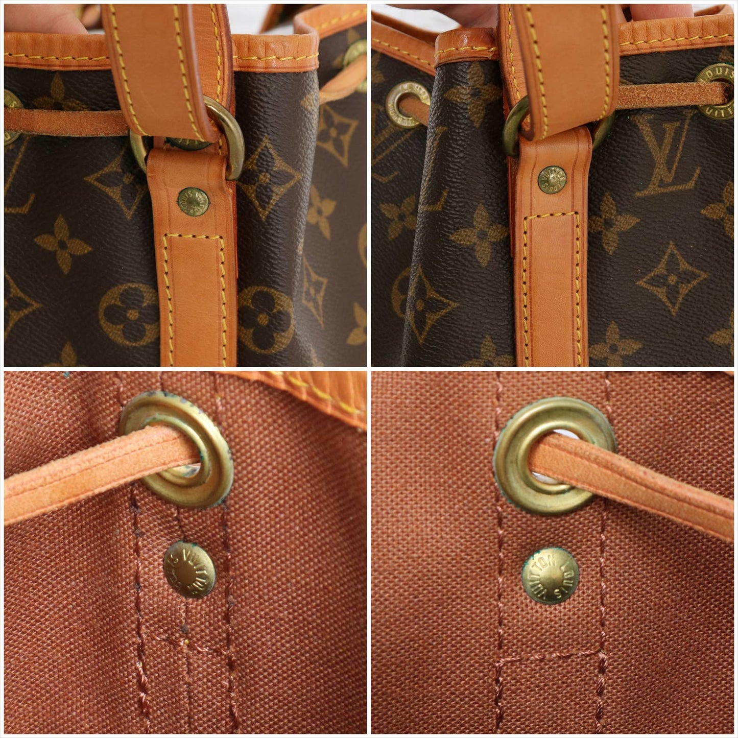 Louis Vuitton Petit Noé Monogram GREAT Bucket Bag Shoulder Hobo Purse