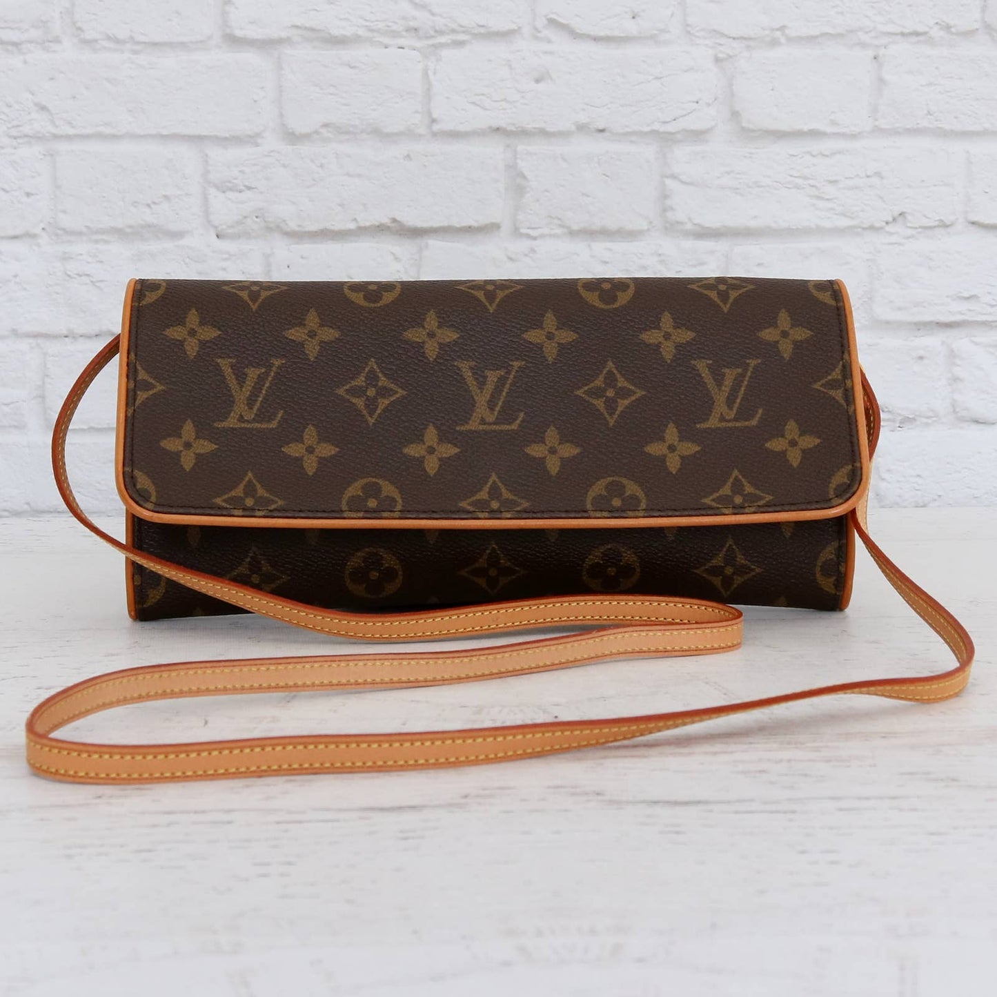 Louis Vuitton Pochette Twin GM Monogram Crossbody & Clutch