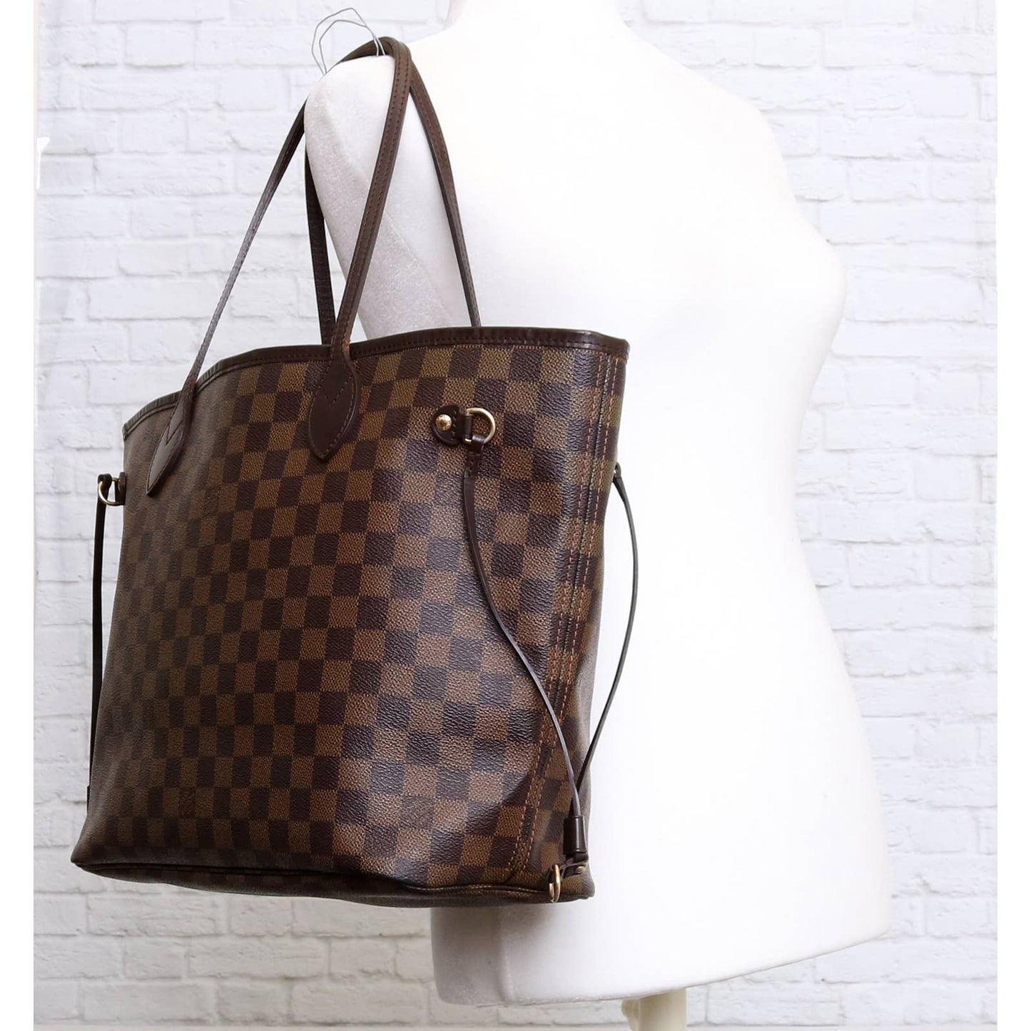 Louis Vuitton Neverfull MM Damier Ebene Tote