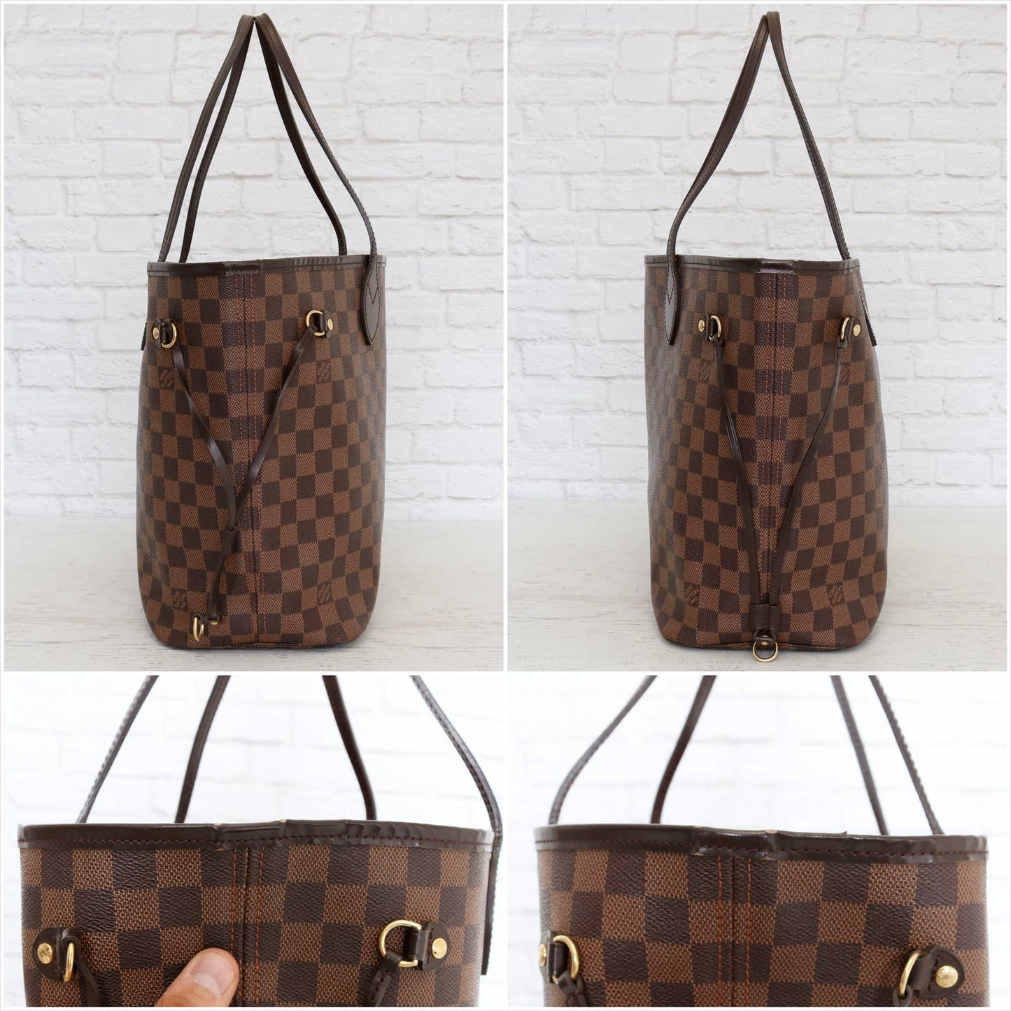 Louis Vuitton Neverfull MM Damier Ebene Tote