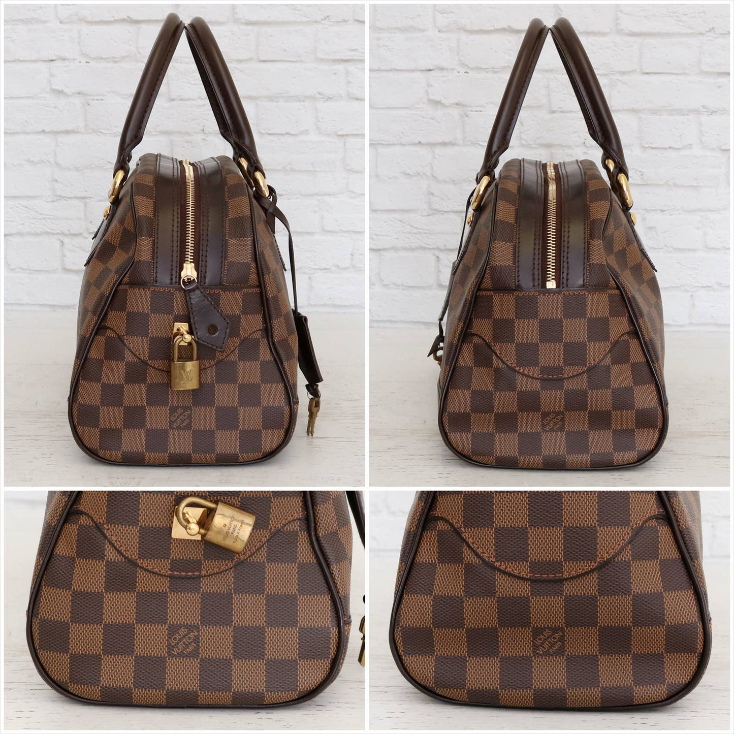 Louis Vuitton Duomo Damier Ebene Boston Satchel