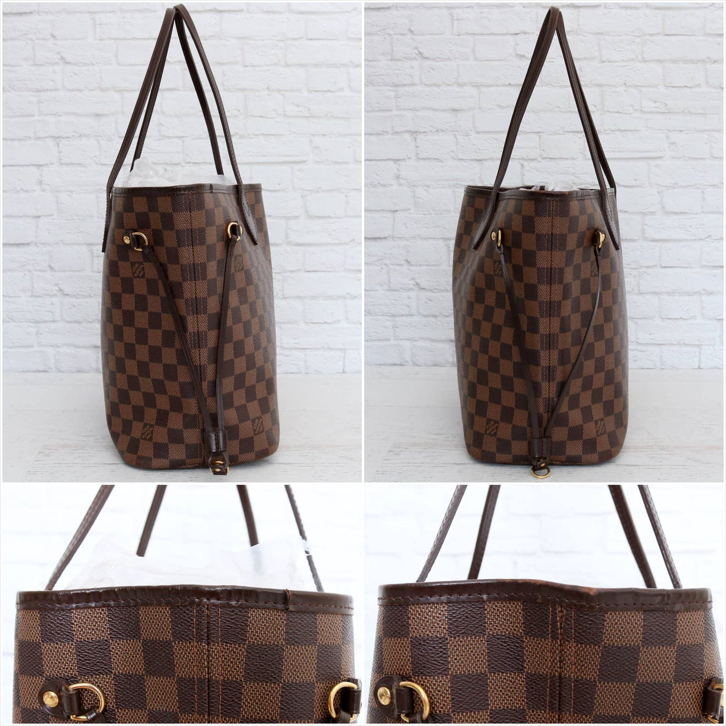 Louis Vuitton Neverfull MM Damier Ebene Tote