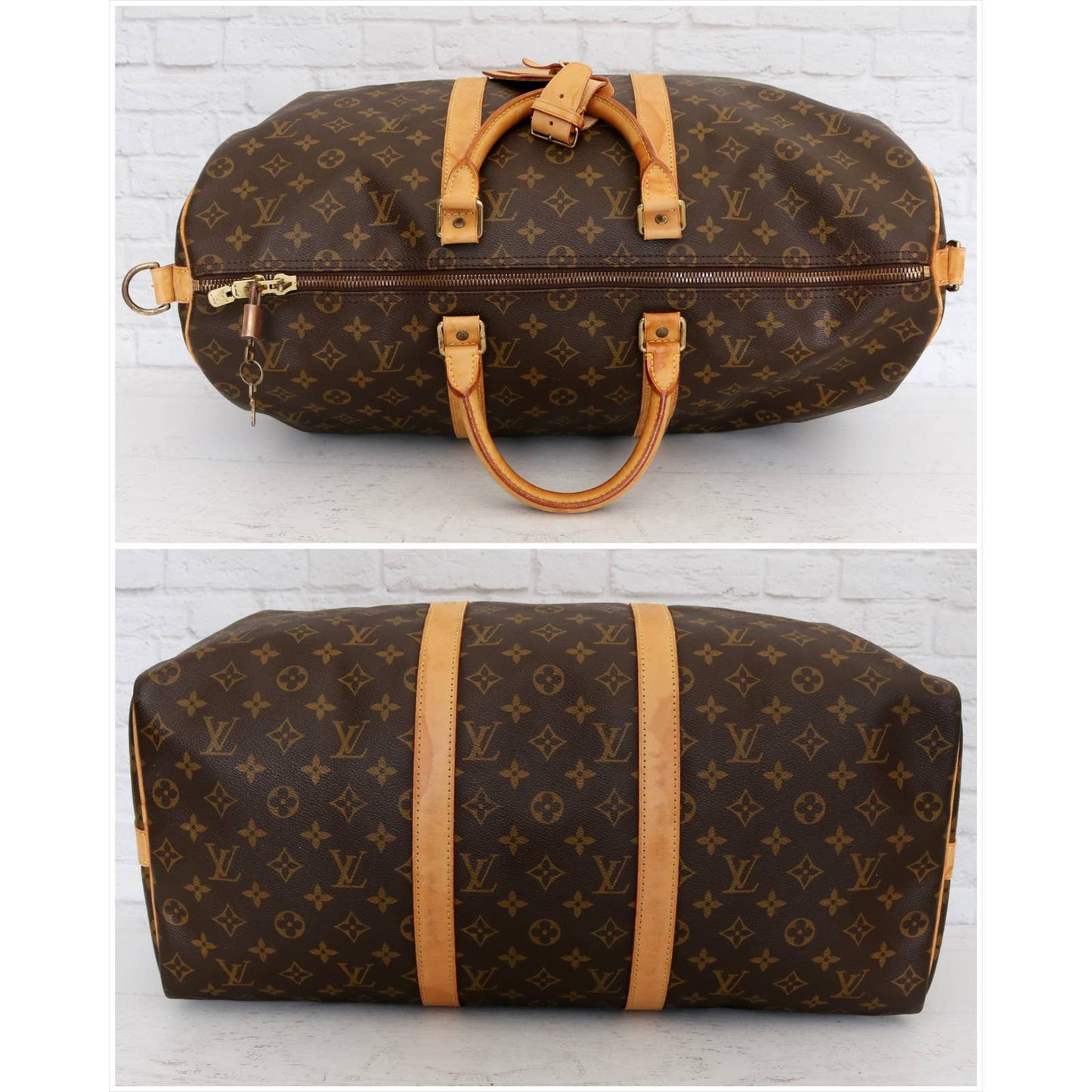 Louis Vuitton Keepall Bandouliere 50 Monogram Travel Duffle with Strap