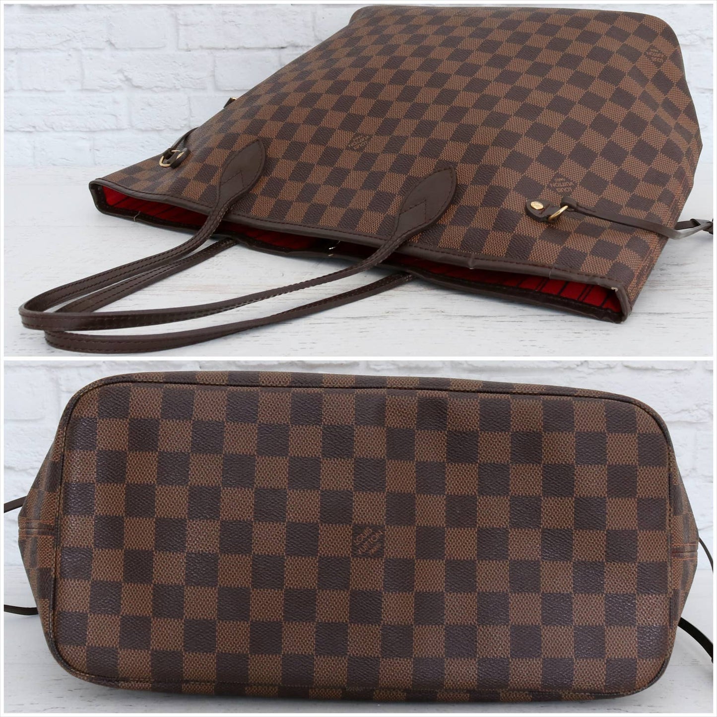 Louis Vuitton Neverfull MM Damier Ebene Tote