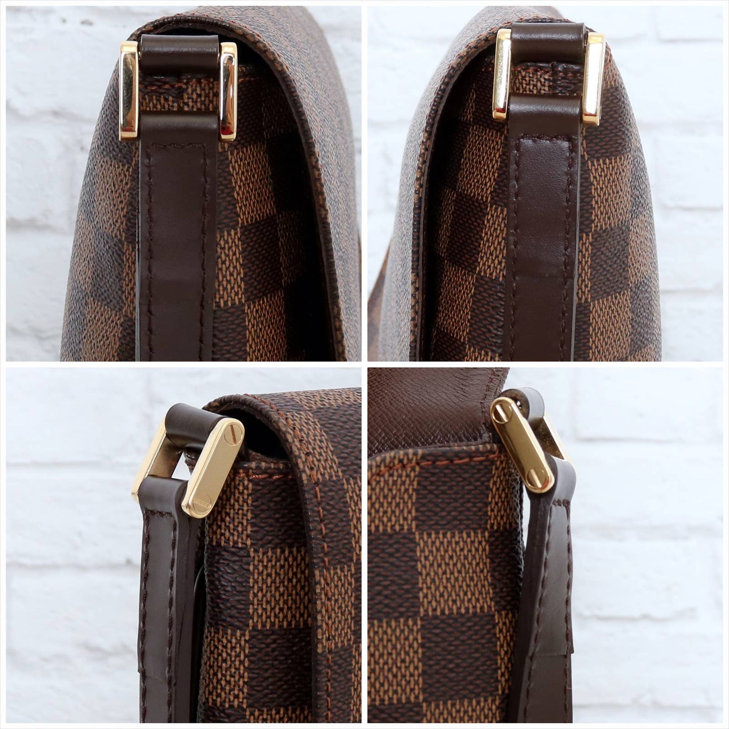 Louis Vuitton Musette Tango Short Damier Ebene Shoulder Bag