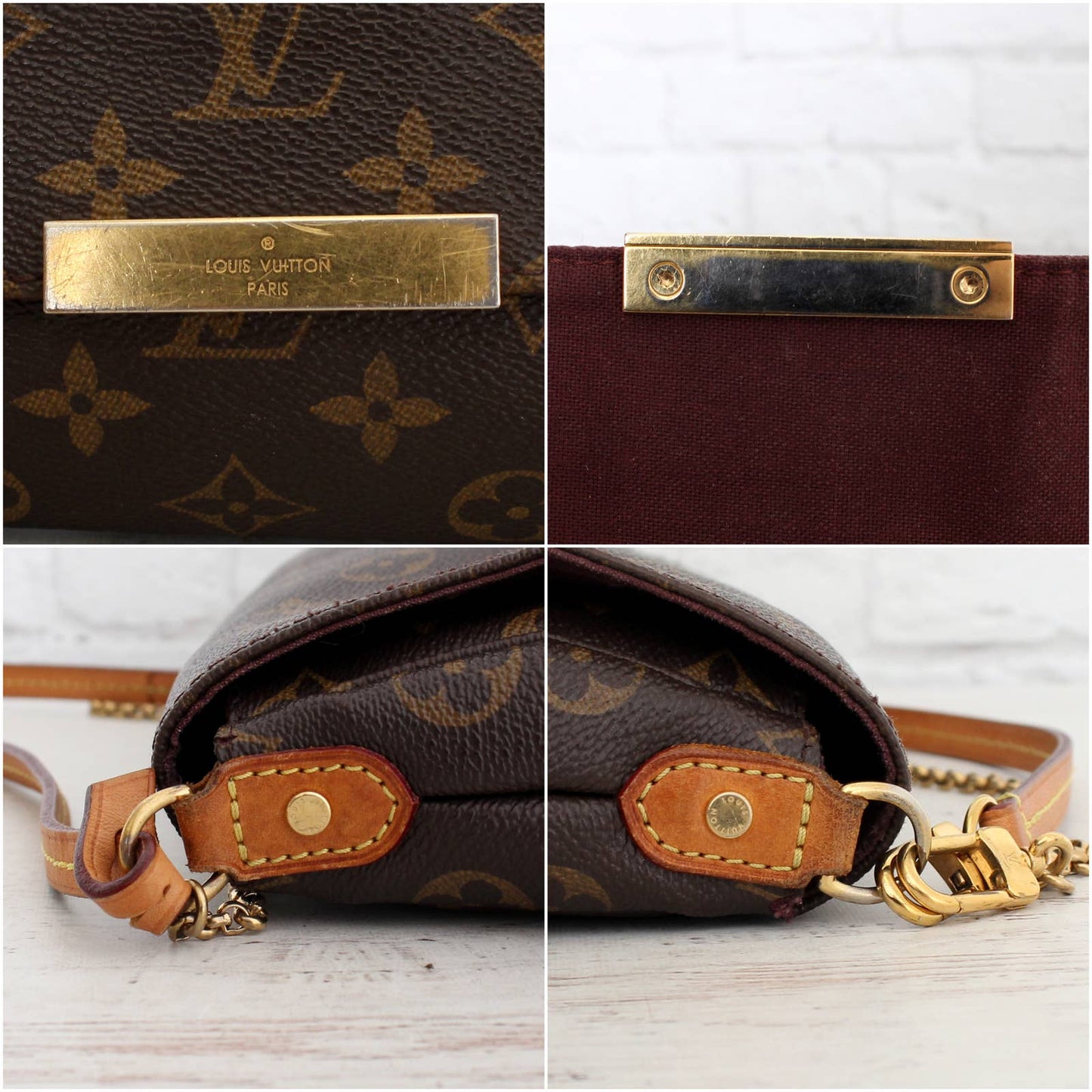 Louis Vuitton Favorite MM Monogram Crossbody & Shoulder Bag LV Purse