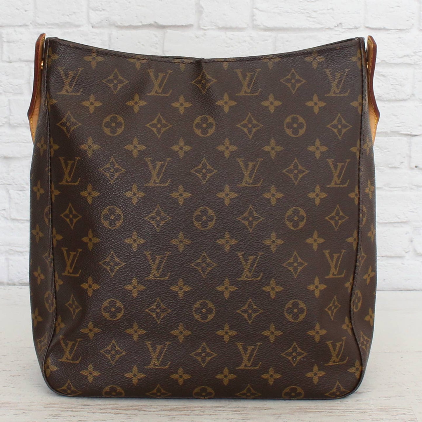 Louis Vuitton Looping GM Monogram Tote Shoulder Bag Large Leather Tote