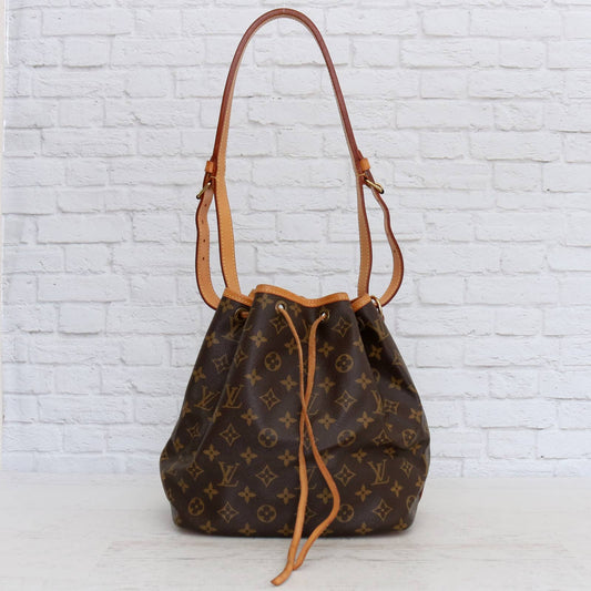 Louis Vuitton Petit Noé Monogram Shoulder Bag Bucket Bag