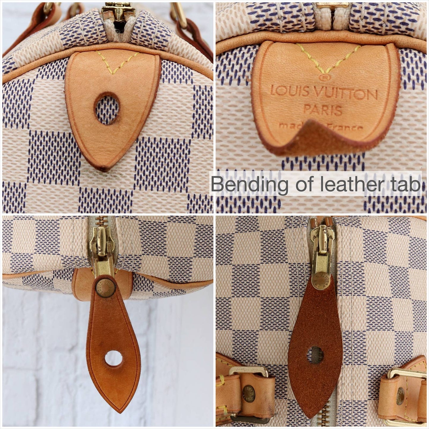 Louis Vuitton Speedy 30 Damier Azur Satchel