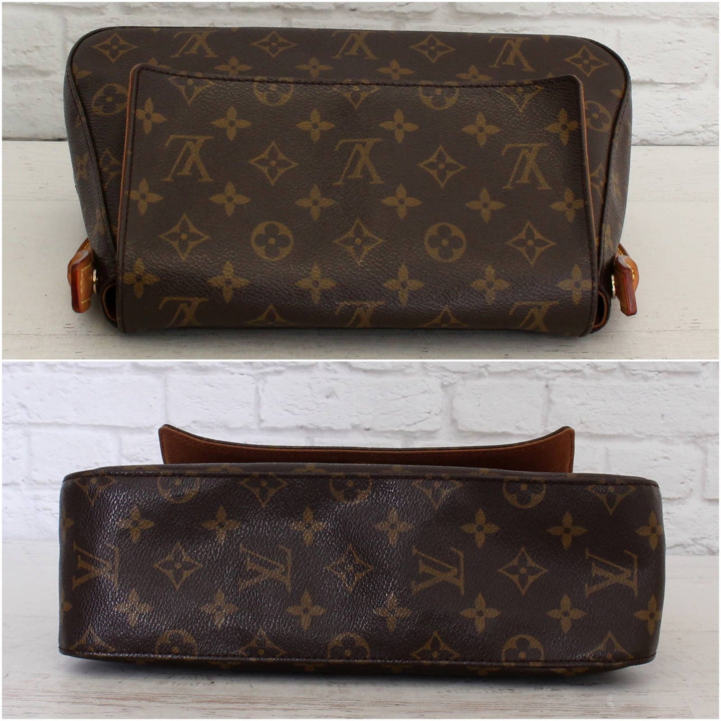 Louis Vuitton Mini Looping Shoulder Bag Monogram Purse Tote Leather LV