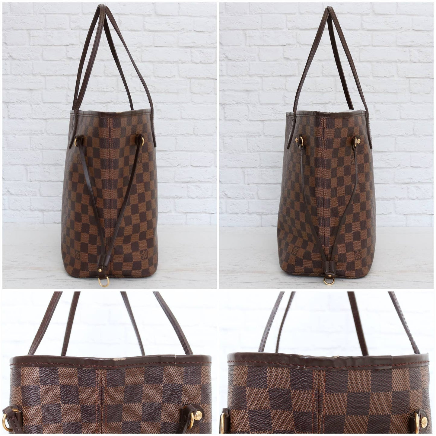 Louis Vuitton Neverfull MM Damier Ebene Tote