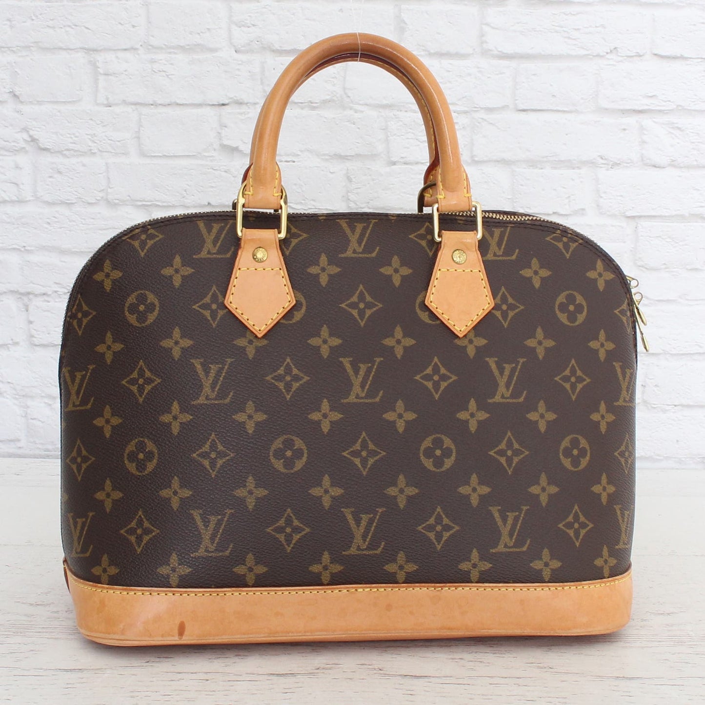 Louis Vuitton Alma MM Monogram Satchel