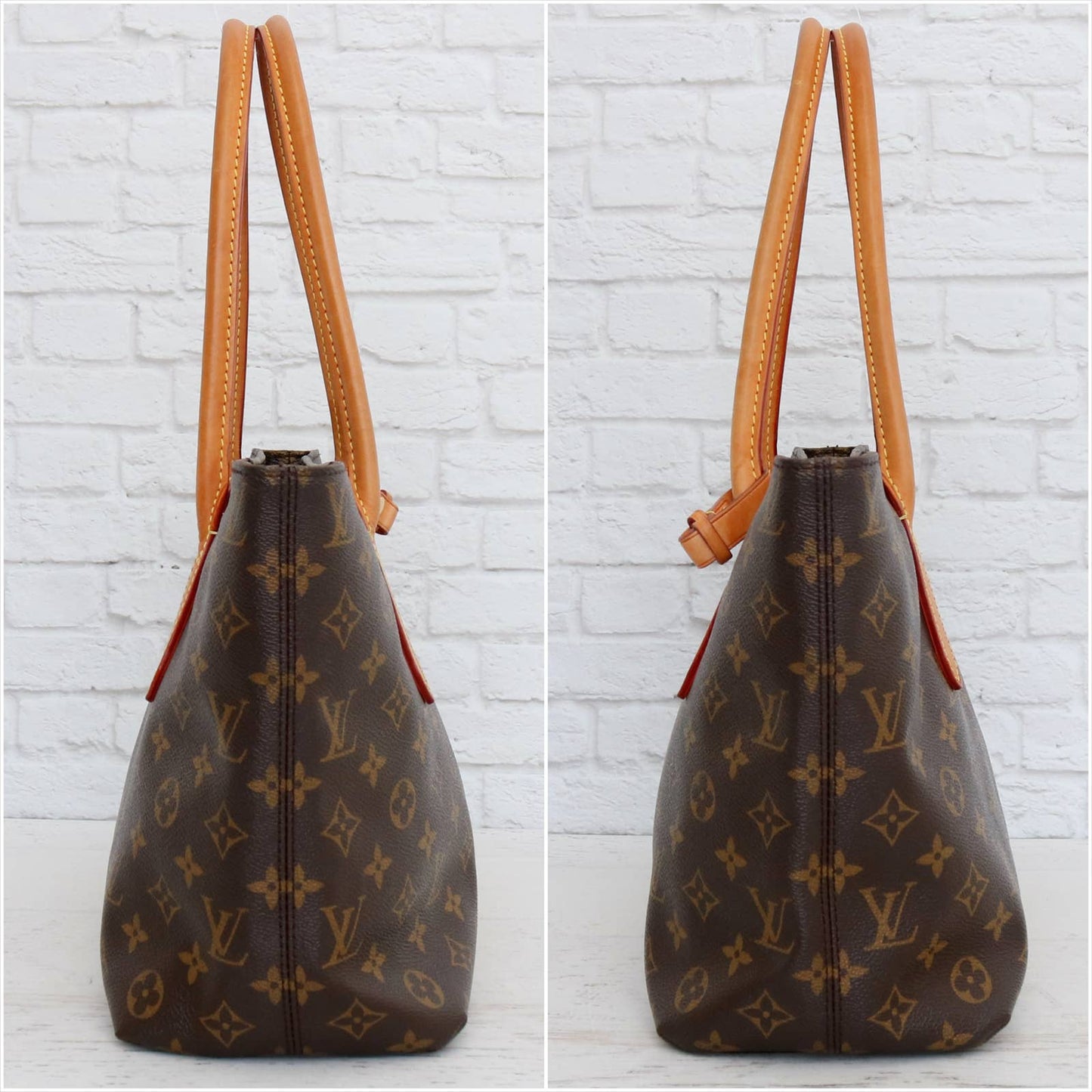 Louis Vuitton Raspail PM Monogram Tote Brown Shoulder Bag Purse Large