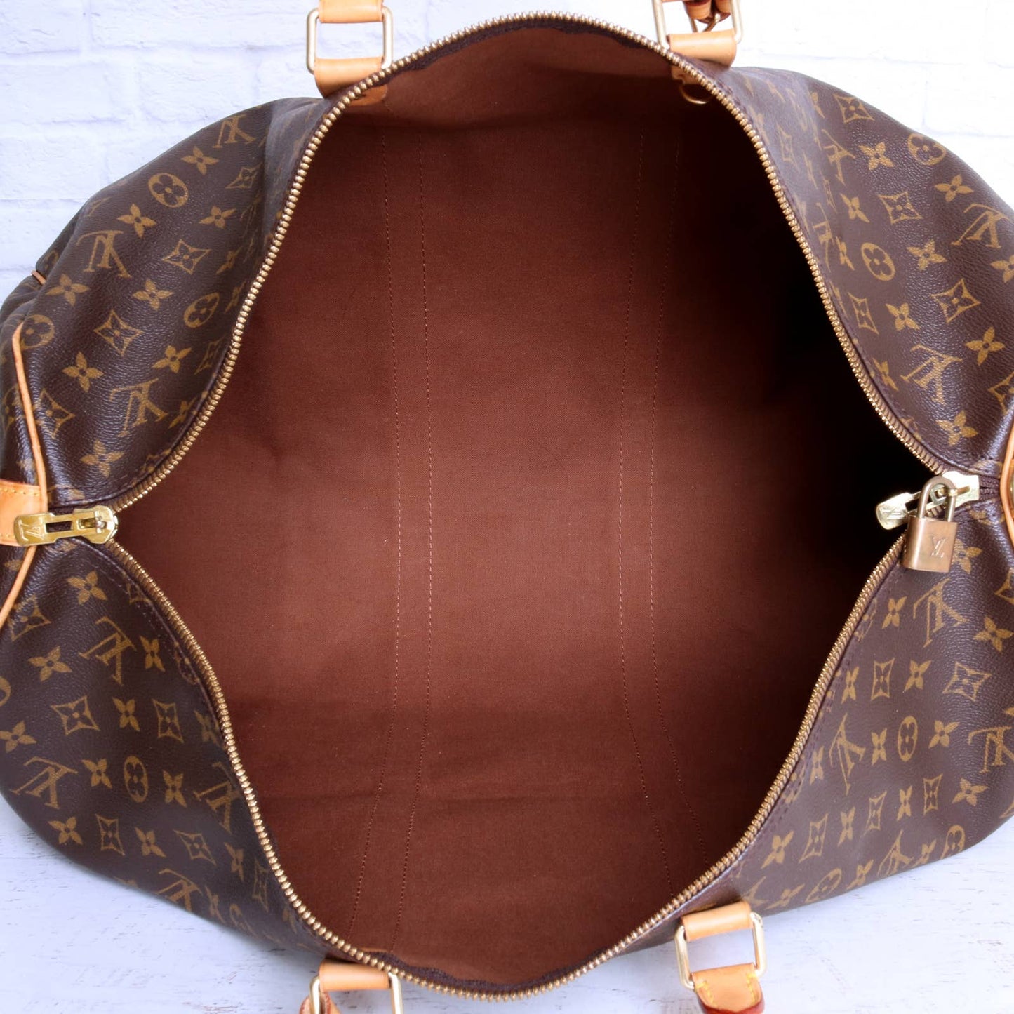 Louis Vuitton Keepall Bandouliere 55 Monogram Duffle Handbag