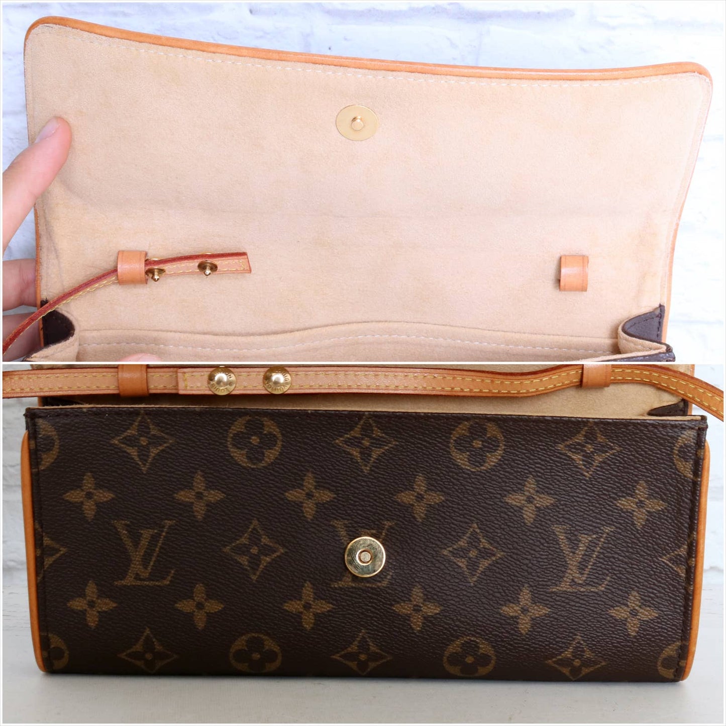 Louis Vuitton Pochette Twin GM Monogram Crossbody