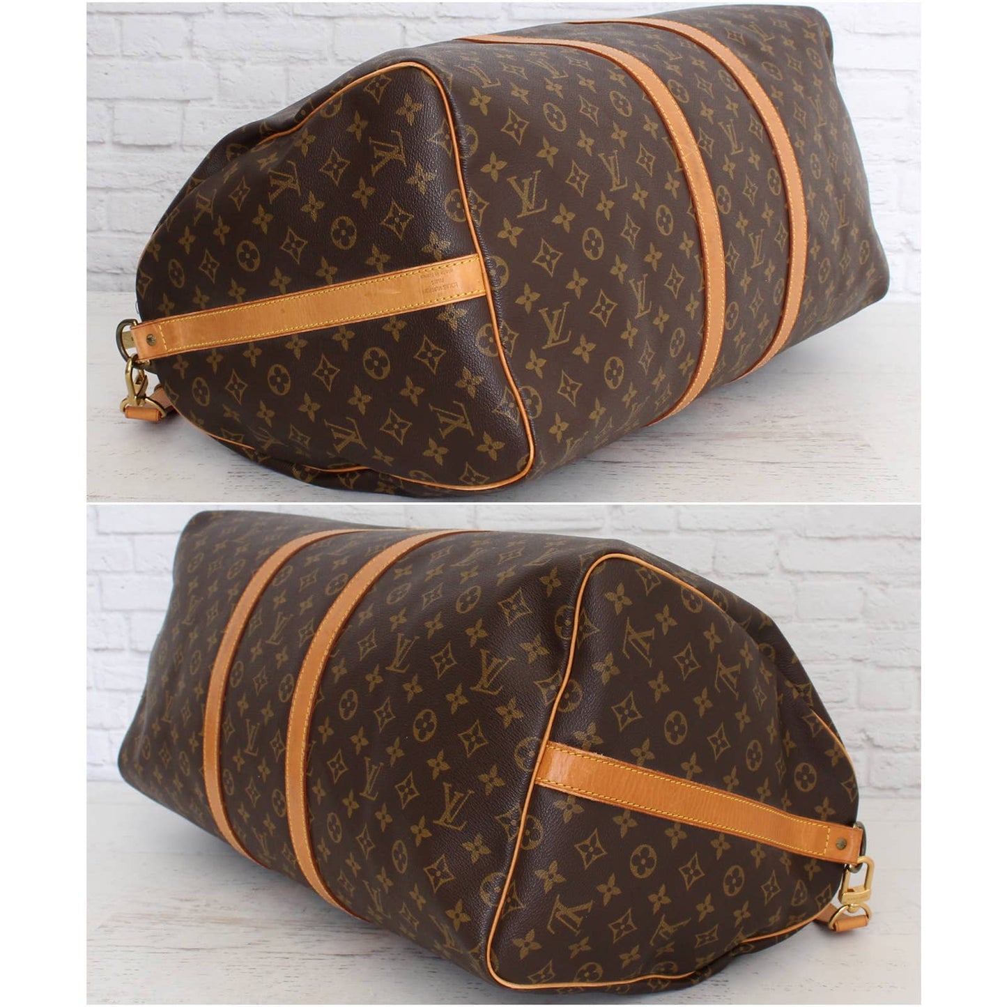 Louis Vuitton Keepall Bandoulière 55 Monogram Duffle Luggage Shoulder