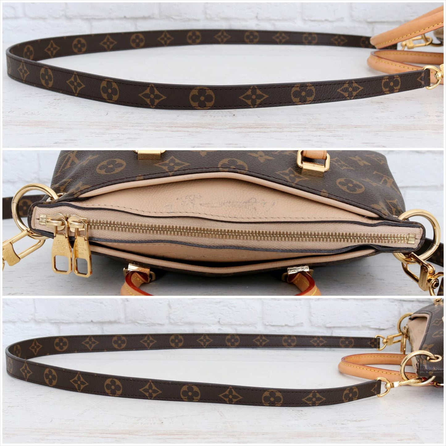 Louis Vuitton Pallas BB Monogram Dune Satchel Crossbody