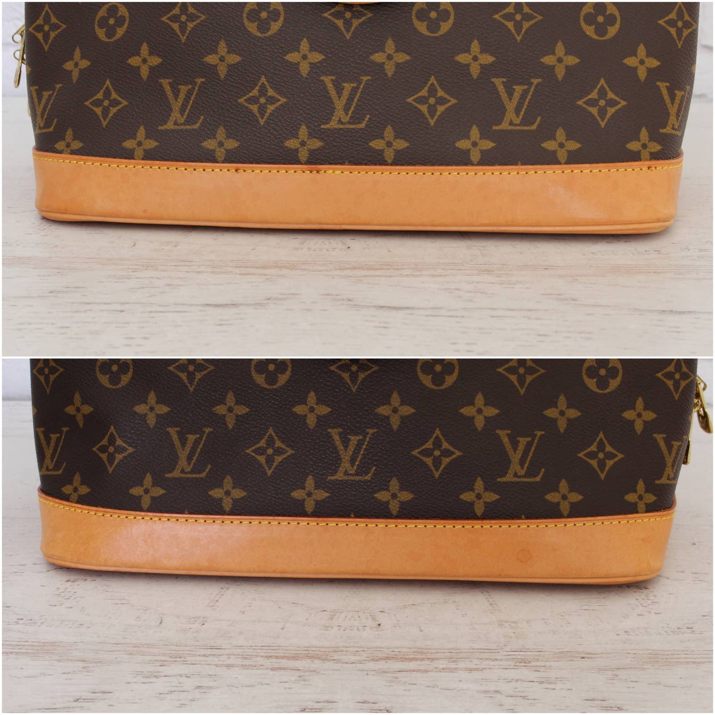 Louis Vuitton Alma MM Monogram Satchel