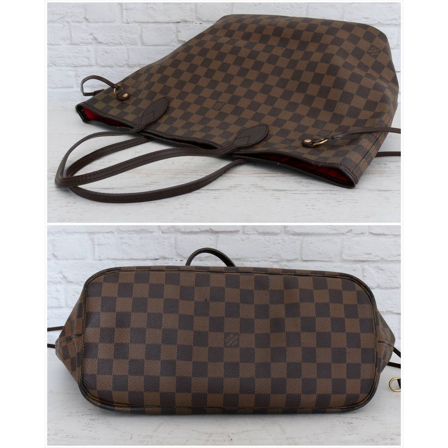 Louis Vuitton Neverfull MM Damier Ebene Tote