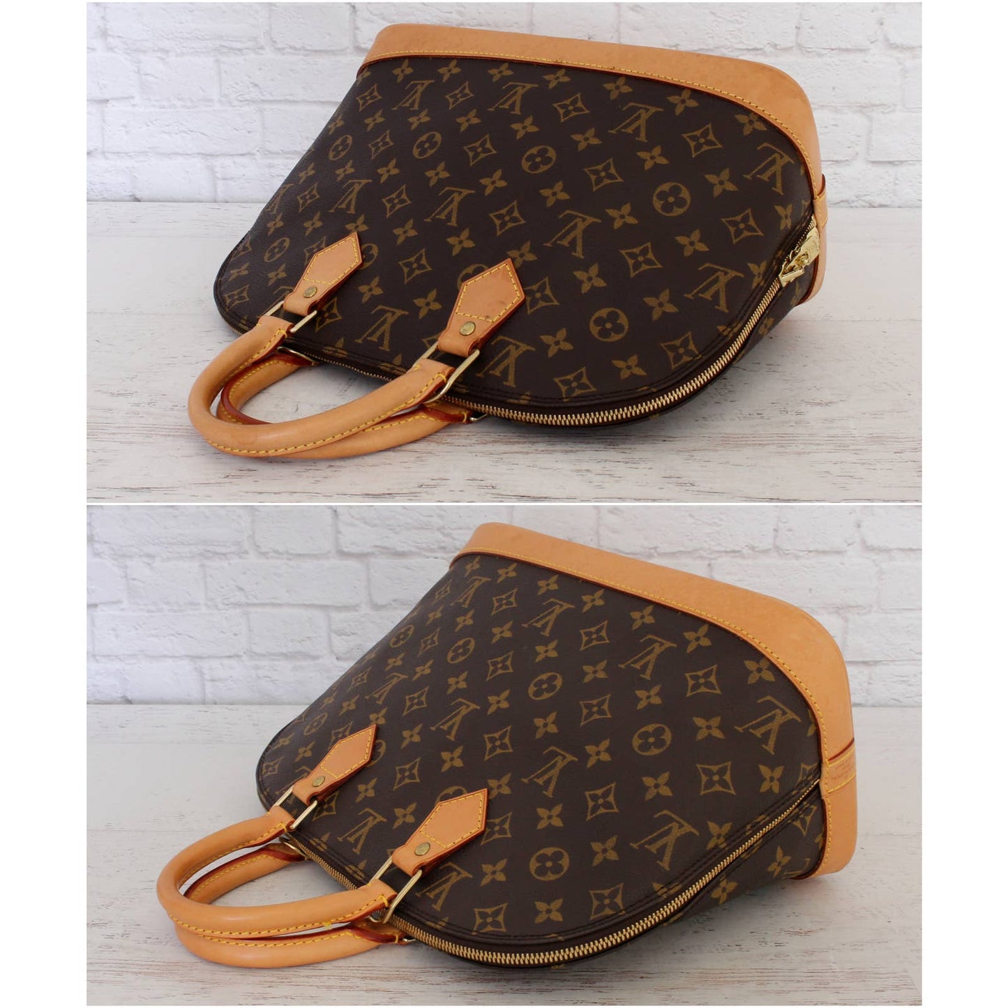 Louis Vuitton Alma MM Monogram Satchel