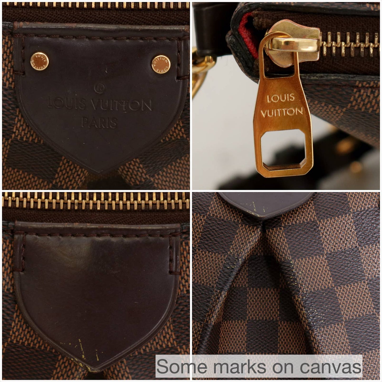 Louis Vuitton Siena PM Damier Ebene Crossbody Satchel