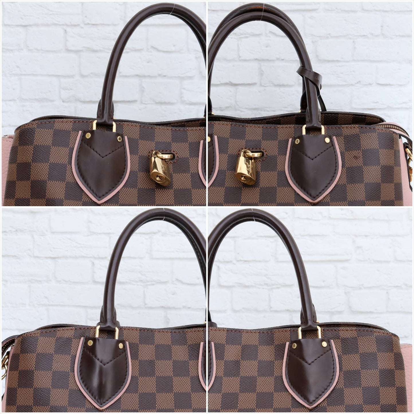 Louis Vuitton Normandy Magnolia Damier Ebene Satchel Shoulder Bag Zip