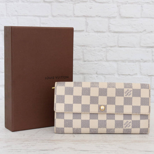 Louis Vuitton Sarah Portefeuille Damier Azur Wallet