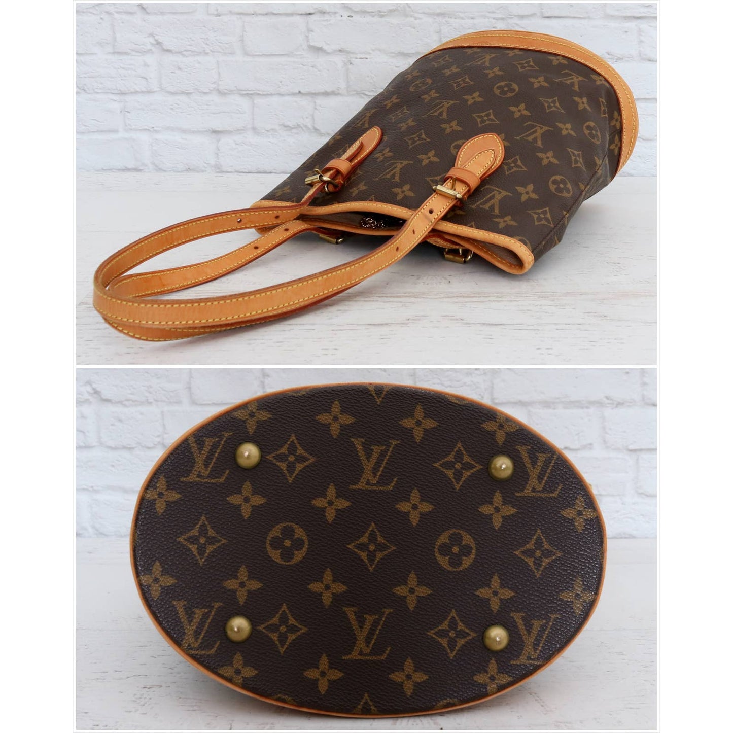 Louis Vuitton Bucket PM 23 Petit Monogram Shoulder Bag