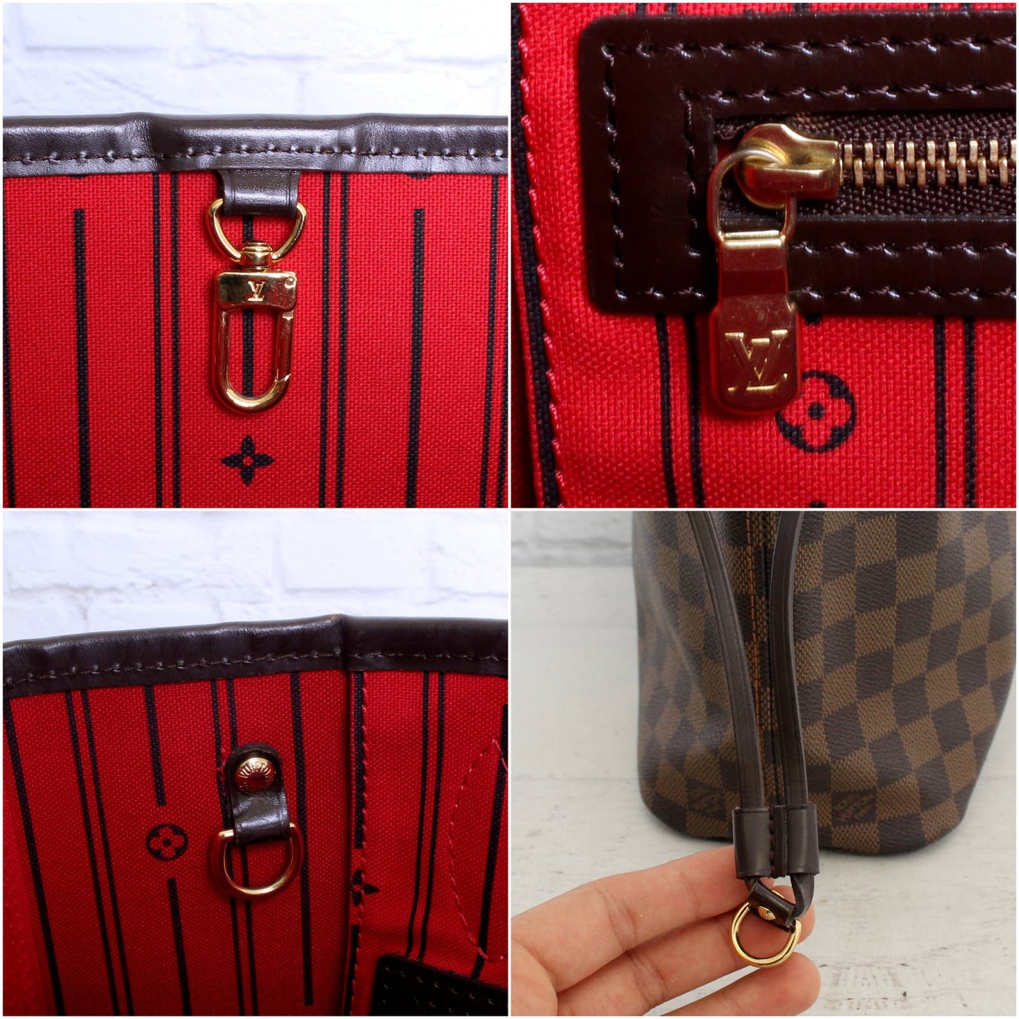 Louis Vuitton Neverfull PM Damier Ebene Tote w/ Dust Bag