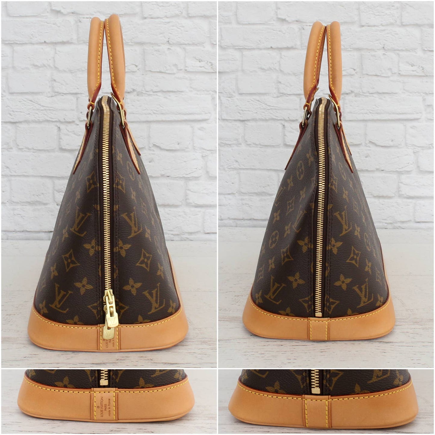 Louis Vuitton Alma MM Monogram Satchel