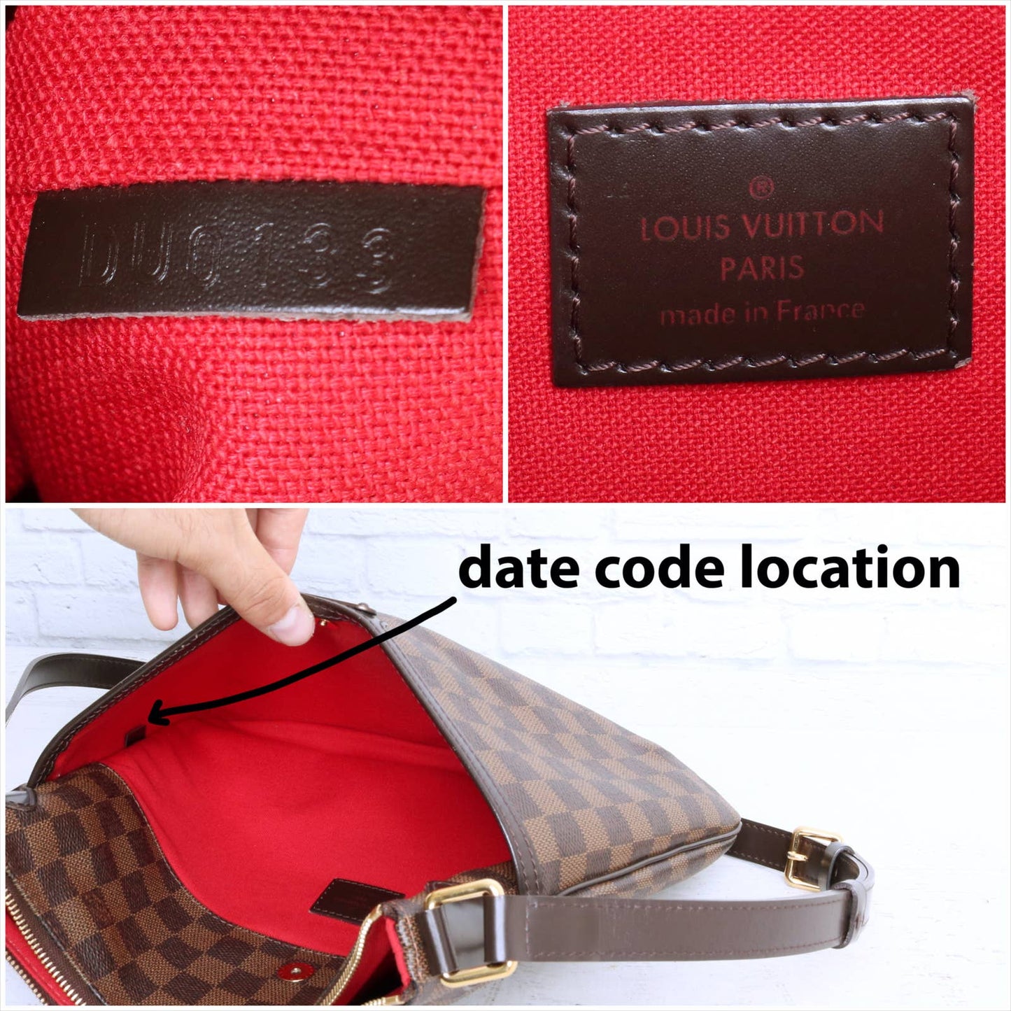 Louis Vuitton Bloomsbury PM Crossbody Damier Ebene