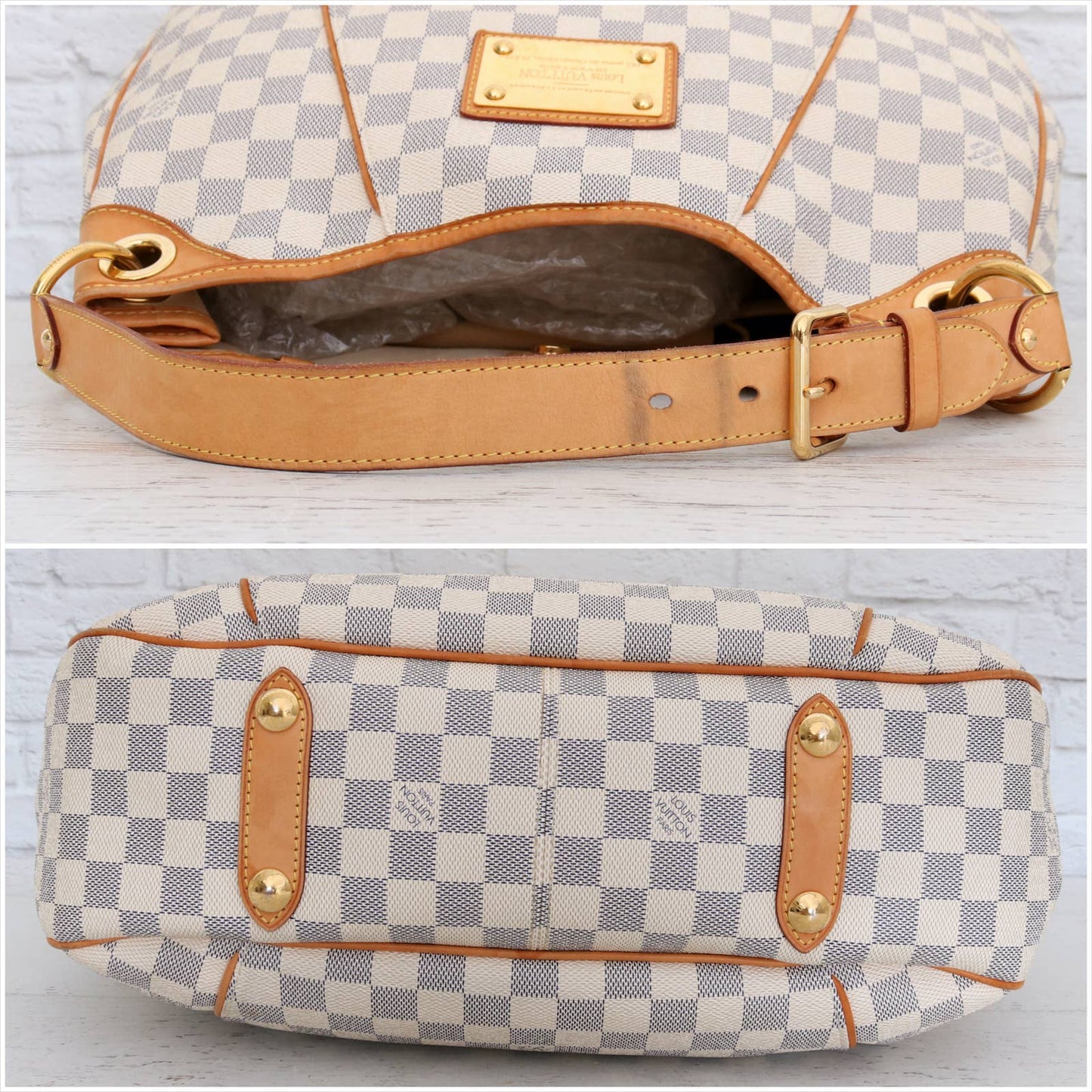 Louis Vuitton Galliera PM Damier Azur Shoulder Bag