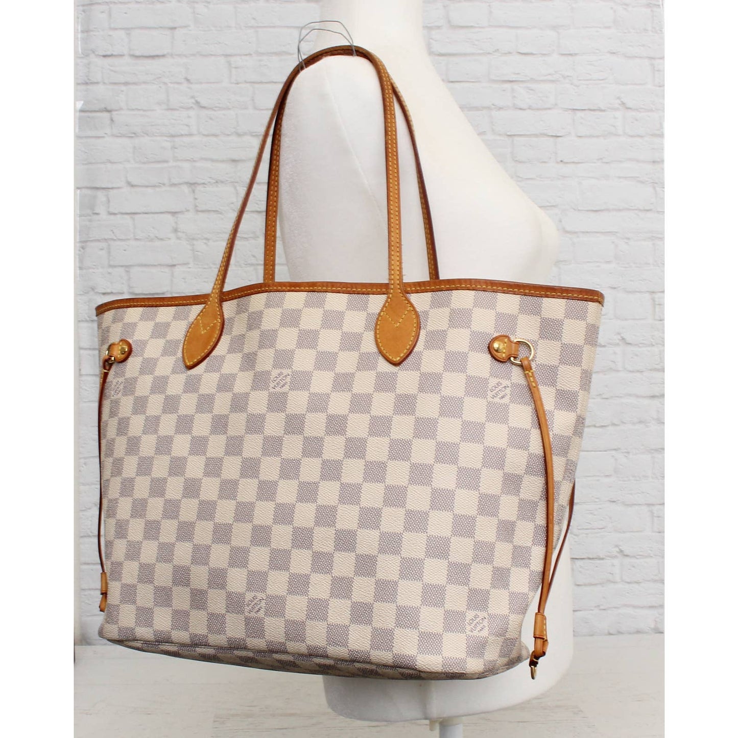 Louis Vuitton Neverfull MM Damier Azur Tote