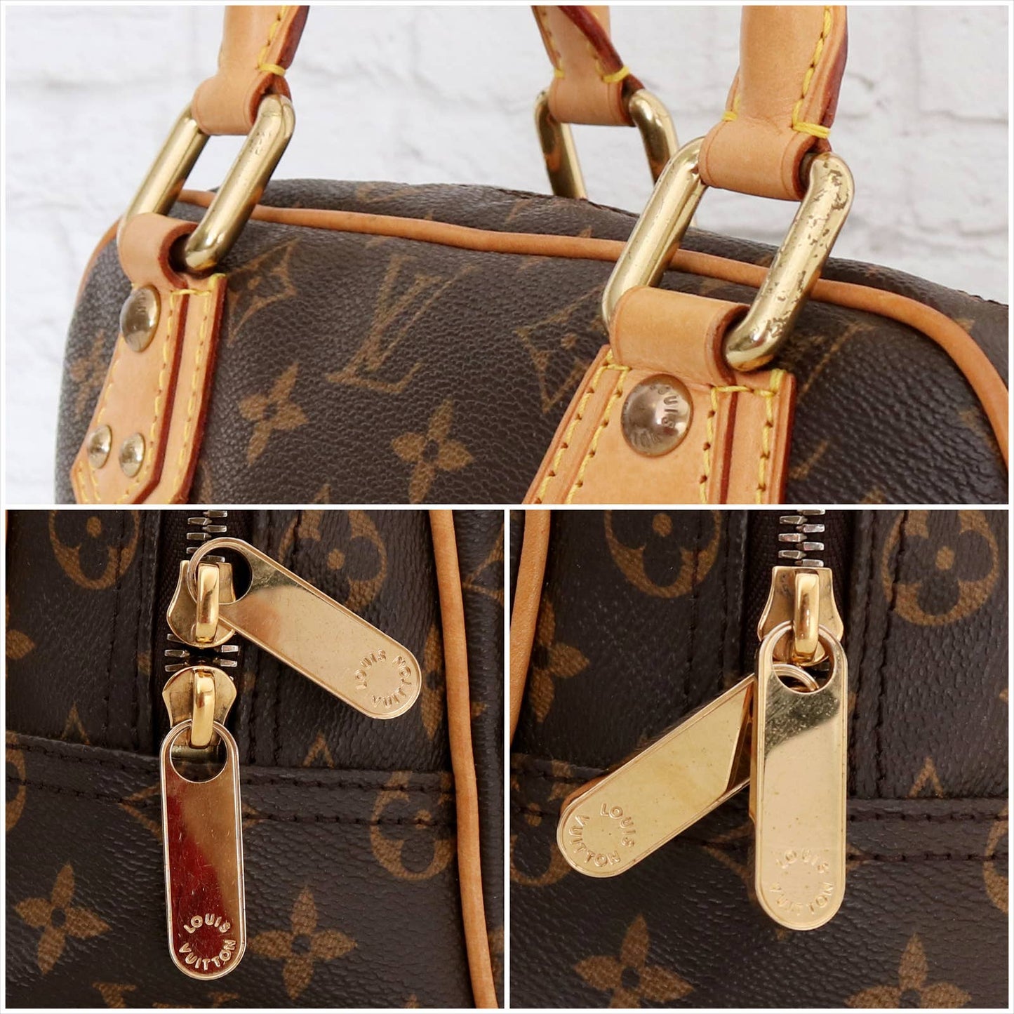 Louis Vuitton Manhattan PM Satchel Monogram Tote