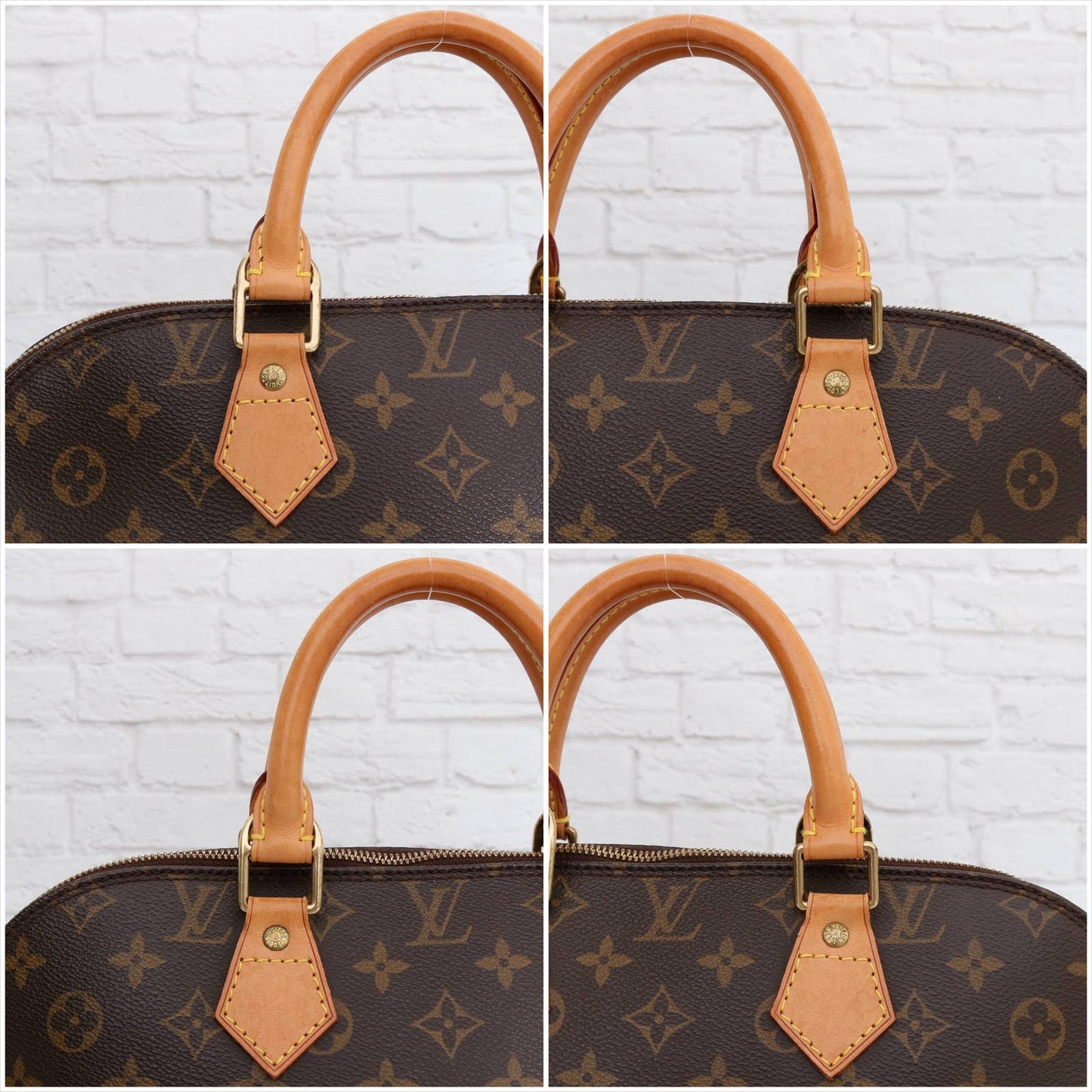 Louis Vuitton Alma MM Monogram Satchel Tote