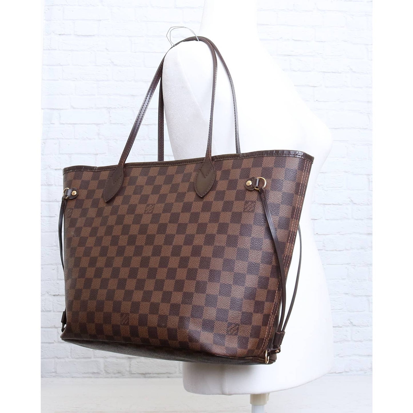 Louis Vuitton Neverfull MM Damier Ebene Tote