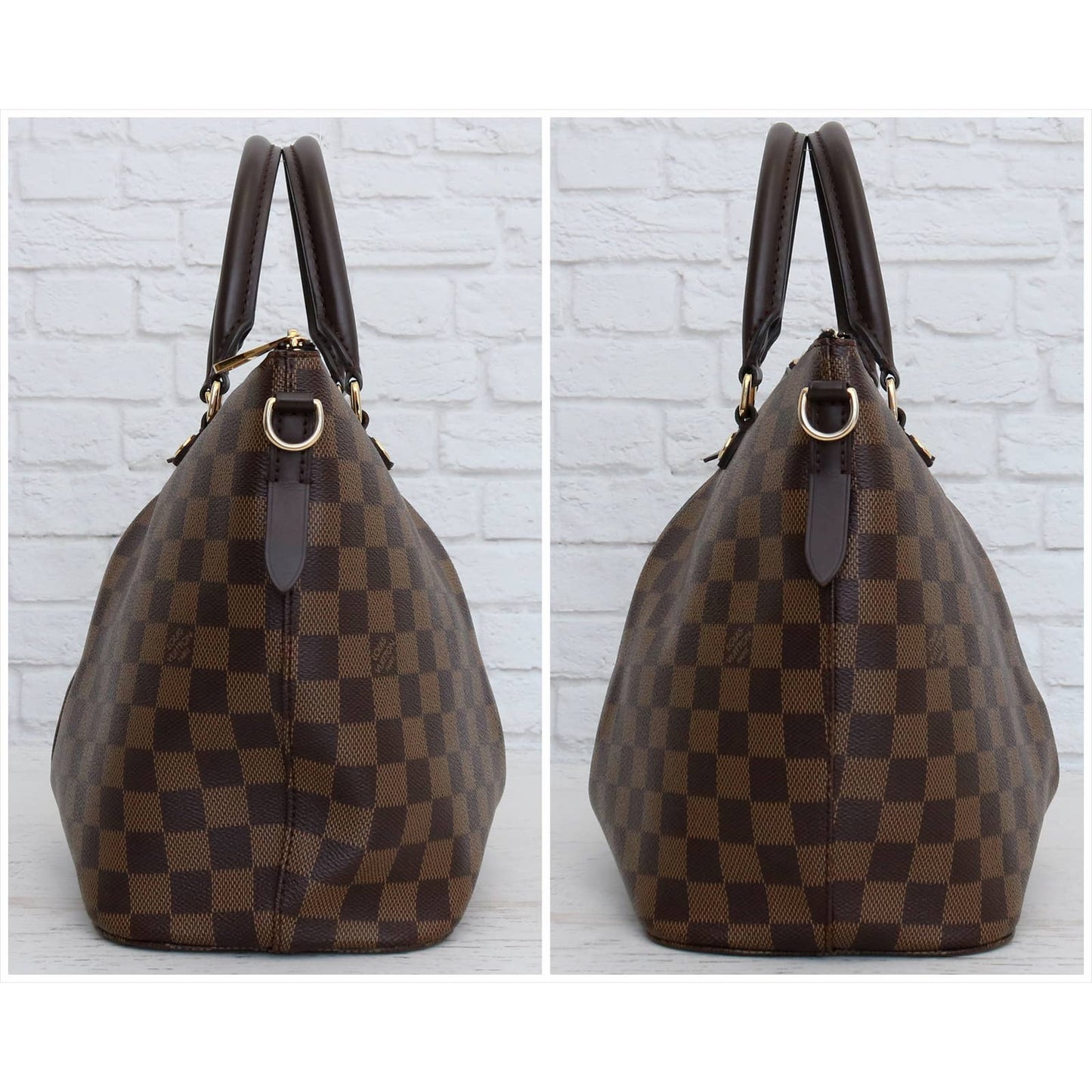 Louis Vuitton Siena MM Damier Ebene Satchel Crossbody