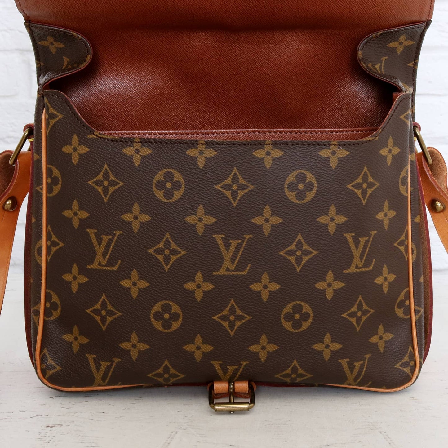 Louis Vuitton Cartouchiere GM Monogram Crossbody Shoulder Bag