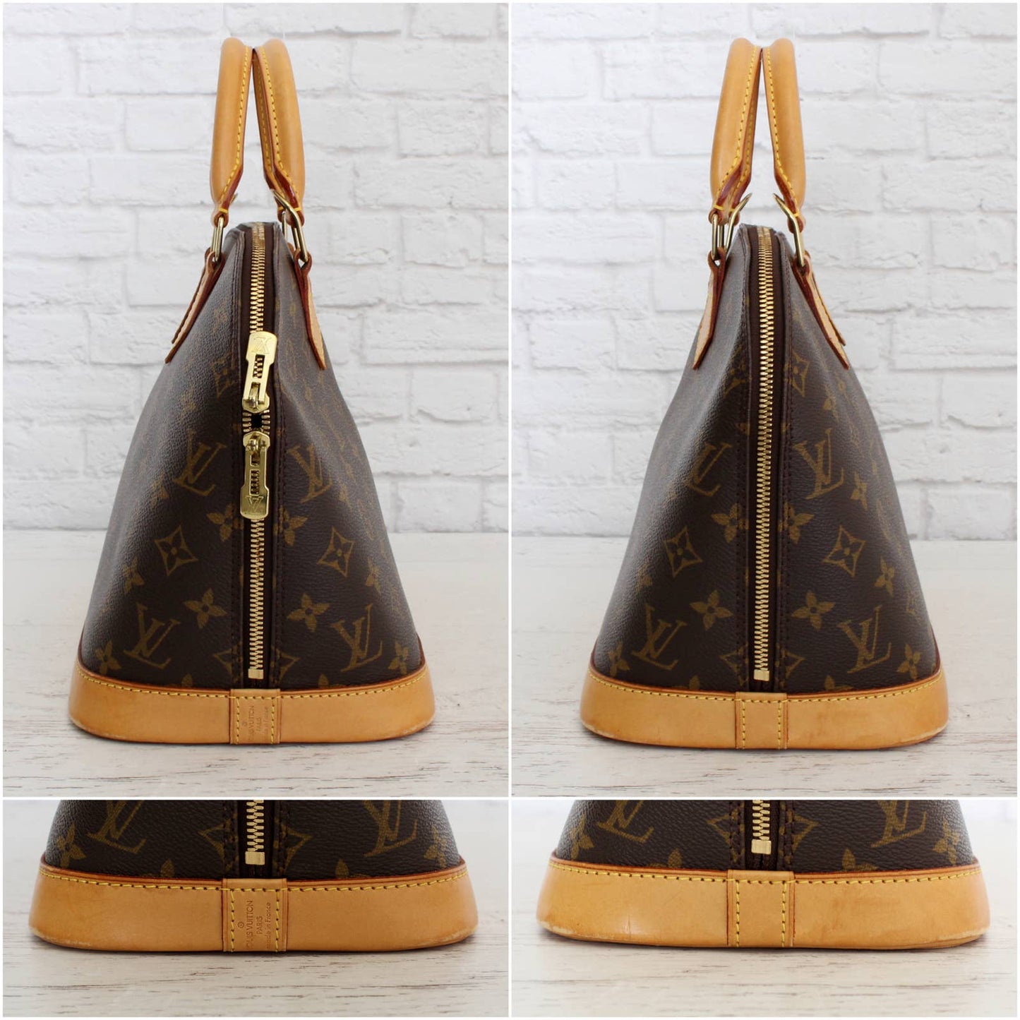 Louis Vuitton Alma MM Monogram Satchel