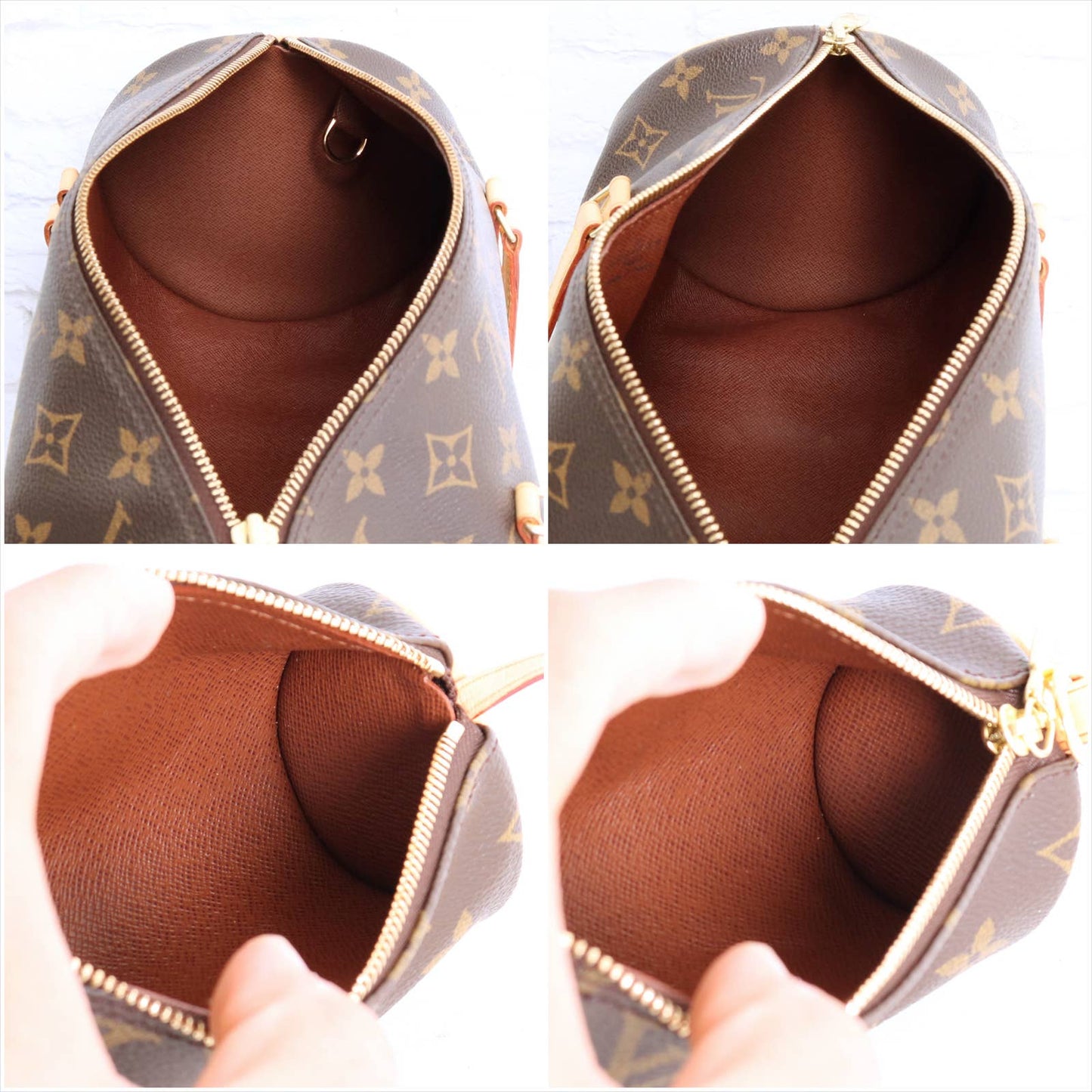 Louis Vuitton Papillon 30 Monogram with Pouch Satchel Brown Handbag LV