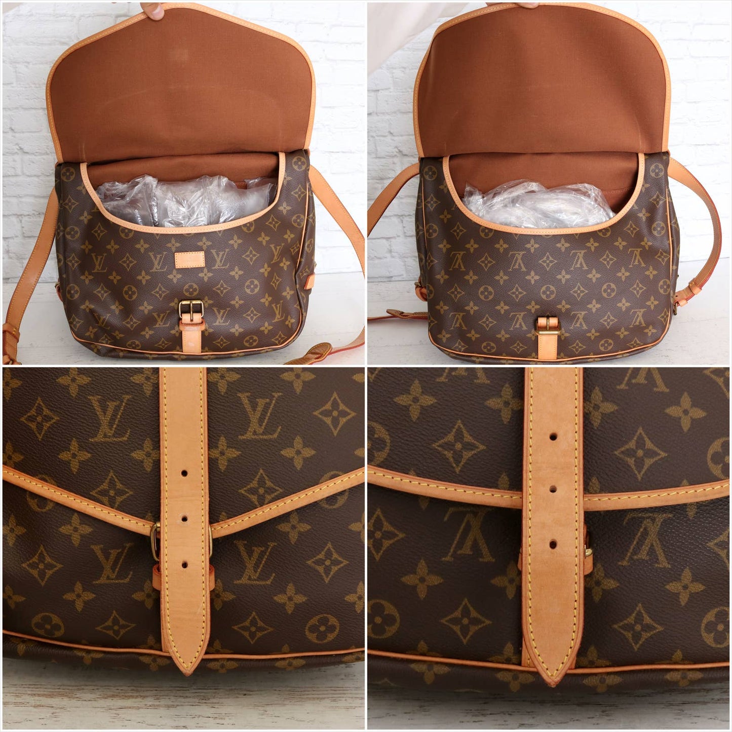 Louis Vuitton Saumur 35 Monogram Crossbody EXCELLENT Messenger Purse