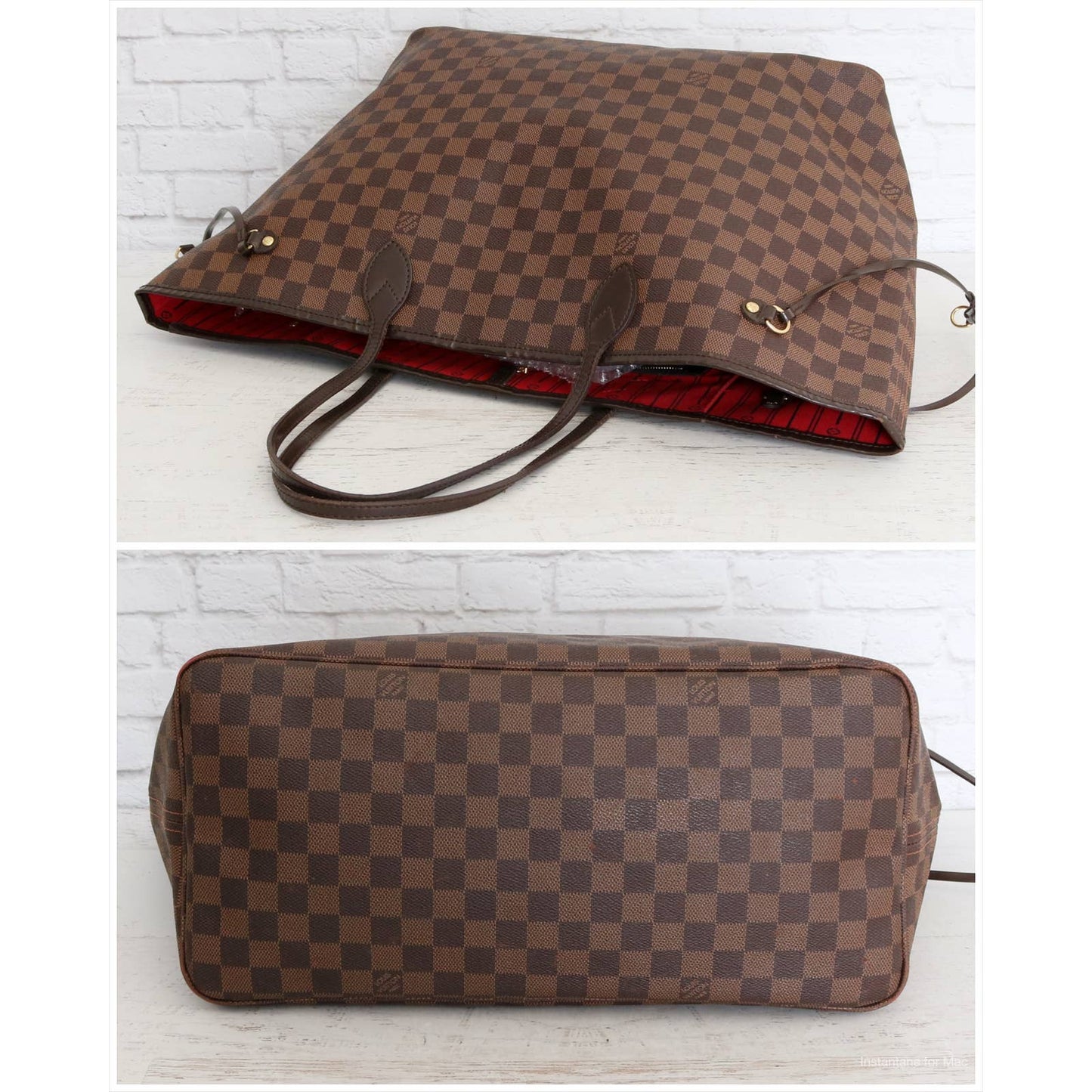 Louis Vuitton Neverfull GM Damier Ebene Large Tote