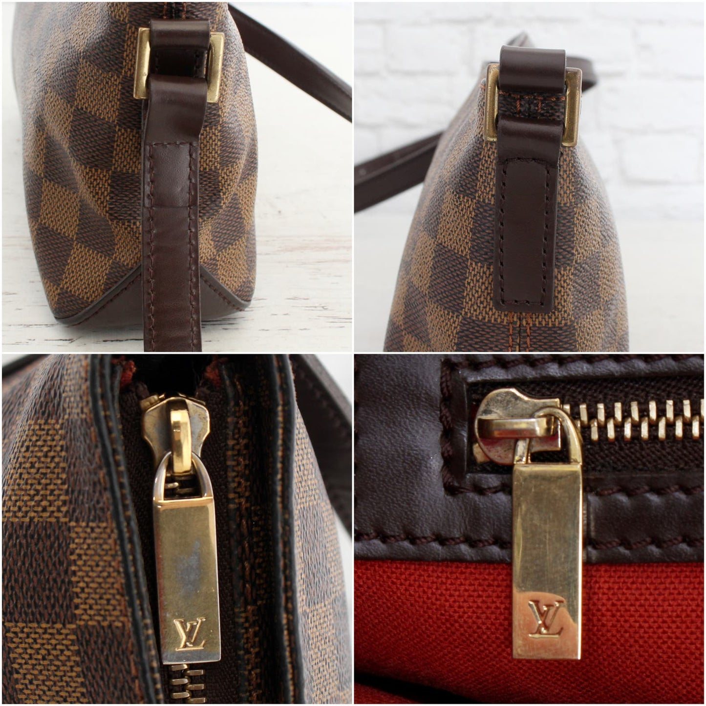 Louis Vuitton Trotteur Damier Ebene Crossbody & Shoulder Small Leather