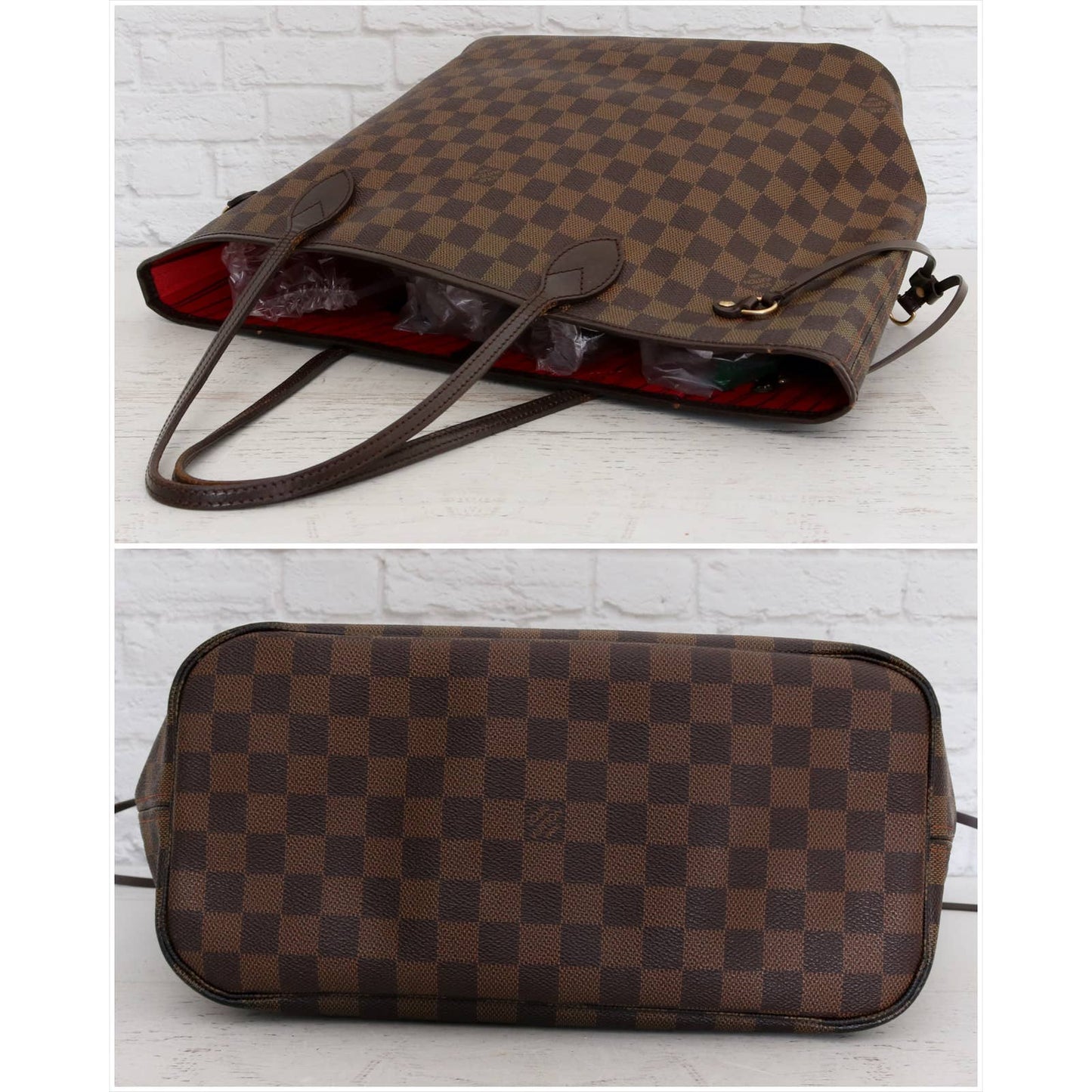 Louis Vuitton Neverfull MM Damier Ebene Tote