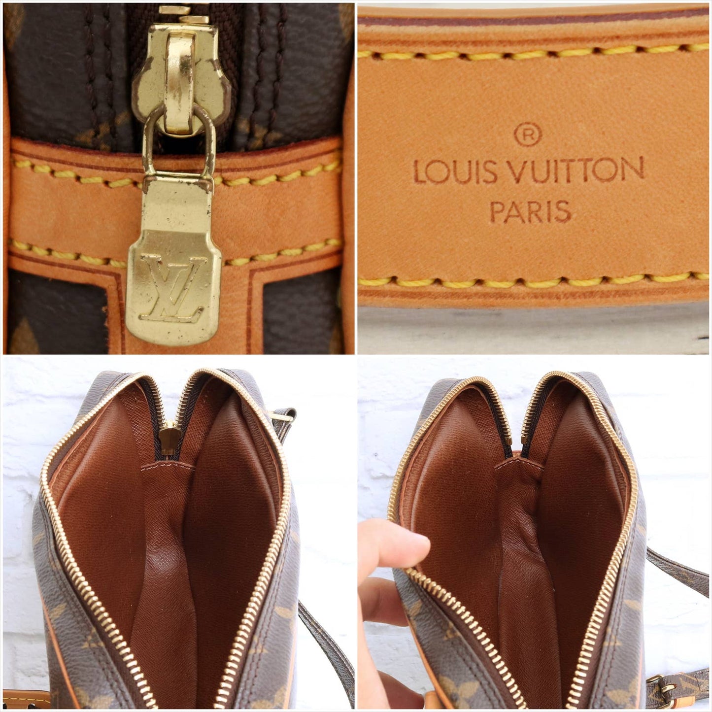 Louis Vuitton Marly Bandouliere Crossbody Monogram Purse Zip Handbag